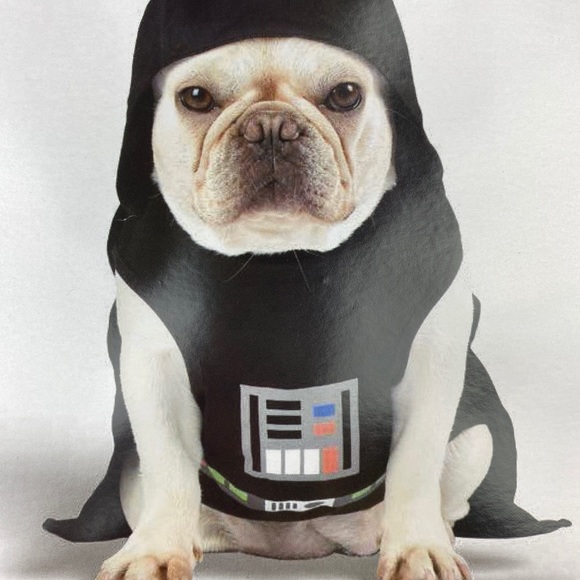 Darth Vader Pet Halloween Costume Hooded Shirt - Picture 2 of 6